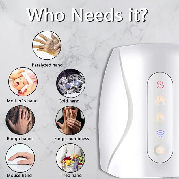 Electric Hand Massager with Air Compression Heat Cordless - My Store