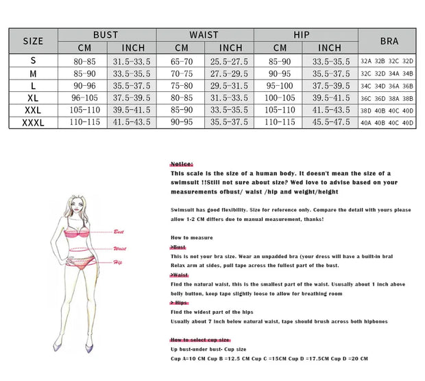 Aurora 2 Pieces Bikini (4 Colours) - My Store